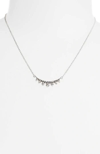 Jemma Wynne Prive Luxe 18k White Gold & Diamond Necklace In Diamond/black Rhodium