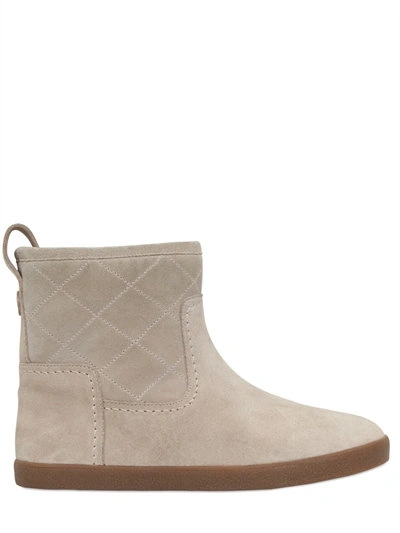 Tory Burch 20mm Alana Shearling Ankle Boots, Beige | ModeSens