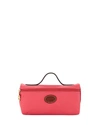 Longchamp Le Pliage Cosmetics Case In Flower Pink/gold