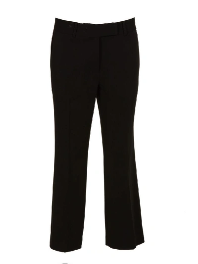 Michael Michael Kors Michael Kors Cropped Flared Trousers In Nero