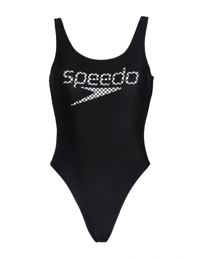 Speedo One-piece Swimsuits In Black