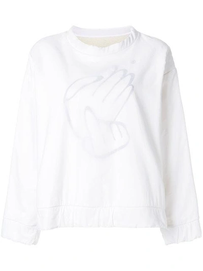Mm6 Maison Margiela Crewneck Sweatshirt - White