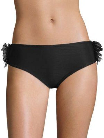 Moré Noir Wings Bikini Bottom In Black