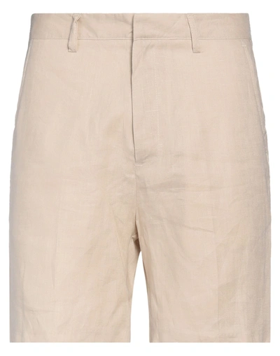 Marsēm Man Shorts & Bermuda Shorts Beige Size 38 Linen