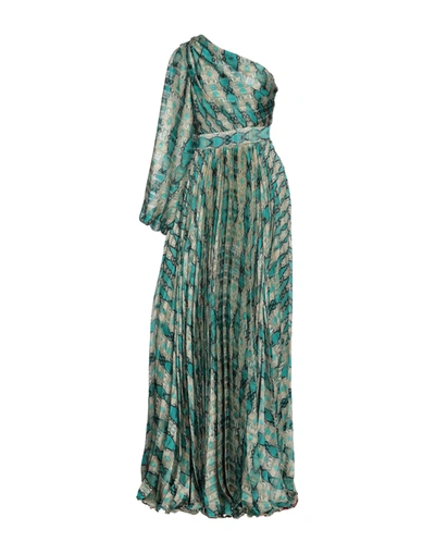 Miau By Clara Rotescu Long Dresses In Turquoise