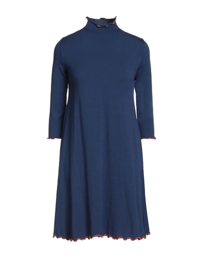 Akep Short Dresses In Dark Blue