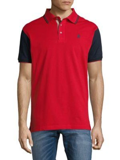 Roberto Cavalli Short-sleeve Cotton Polo In Red