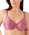 Wacoal Awareness Full Figure Seamless Underwire Bra 85567, Up To I Cup In Rose Wine