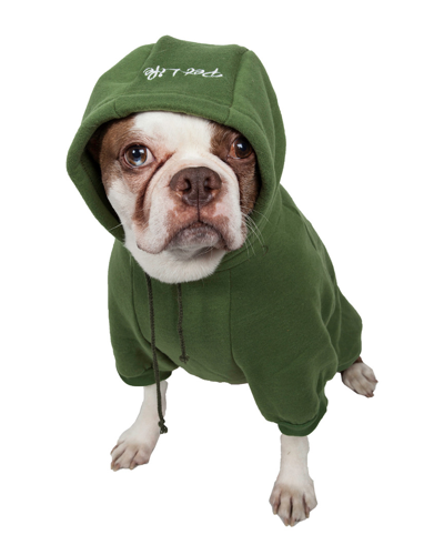 Pet Life Fashion Plush Cotton Pet Hoodie Hooded Sweater In Green