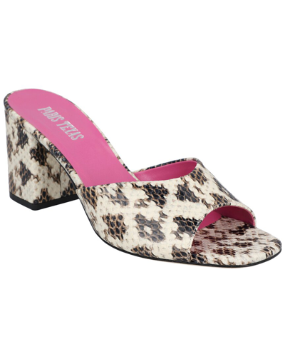 Paris Texas Anja Leather Mule In Multi