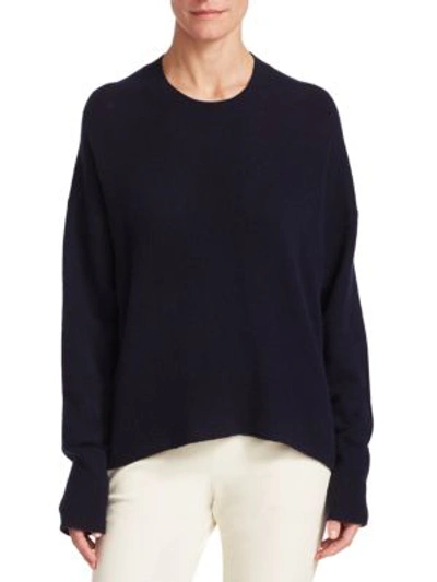 Theory Karenia Cashmere Pullover In Deep Navy