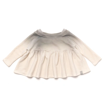 Omamimini Kids' Girls Terry Tunic With Boat Neck And Ruffle In Multi