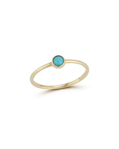 Ember Fine Jewelry 14k Gold & Turquoise Ring In White