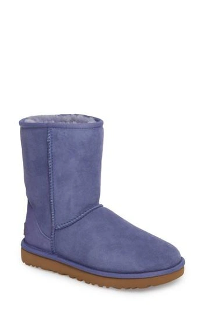 Ugg 'classic Ii' Genuine Shearling Lined Short Boot In Lavender Violet Suede