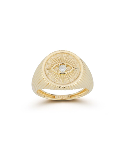 Ember Fine Jewelry 14k Gold & Diamond Evil Eye Signet Ring