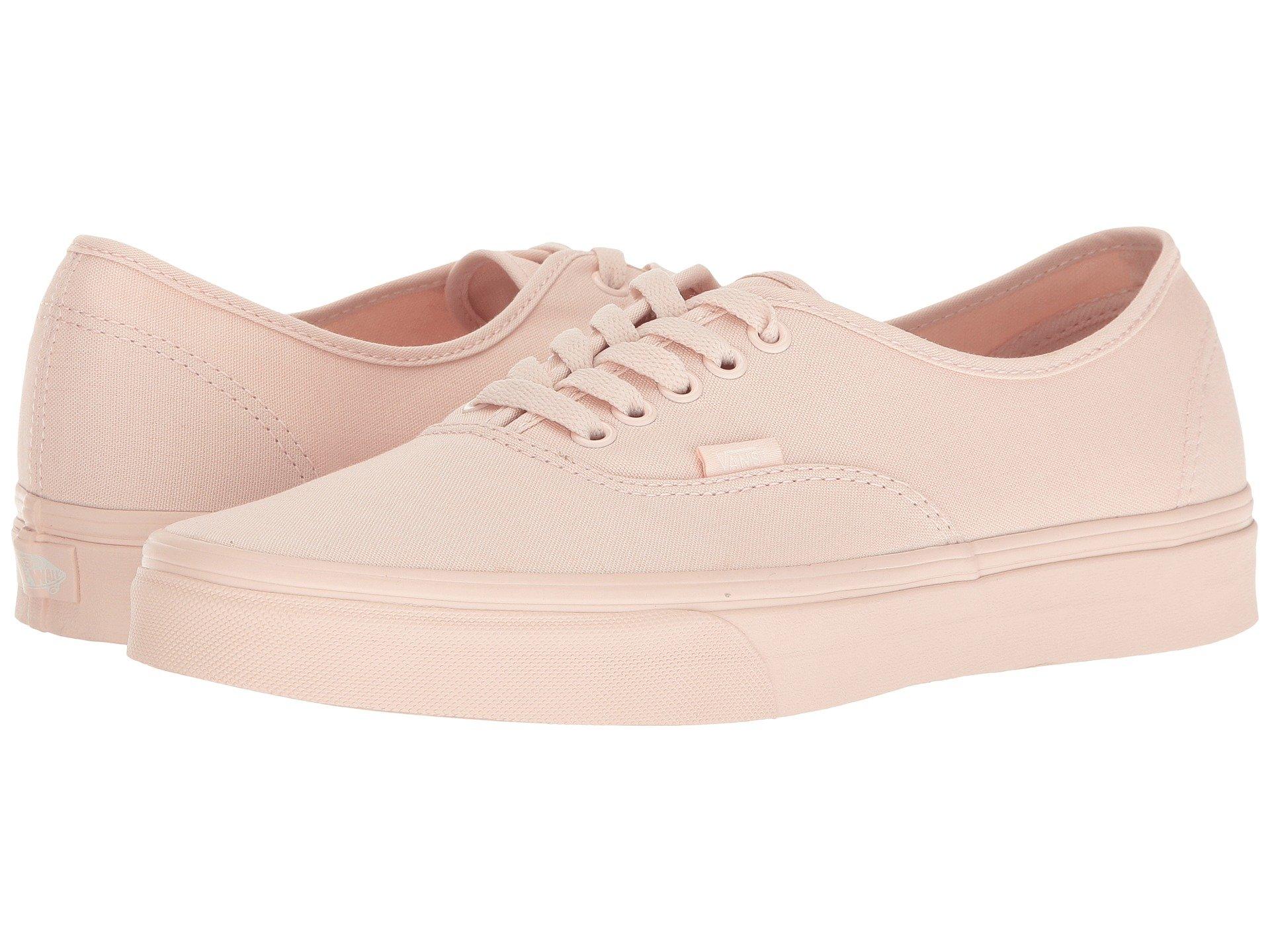 peach leather vans