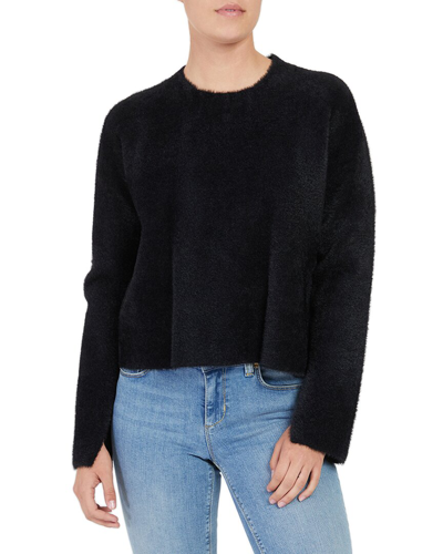 Twinset Crewneck Knitted Sweater In Black