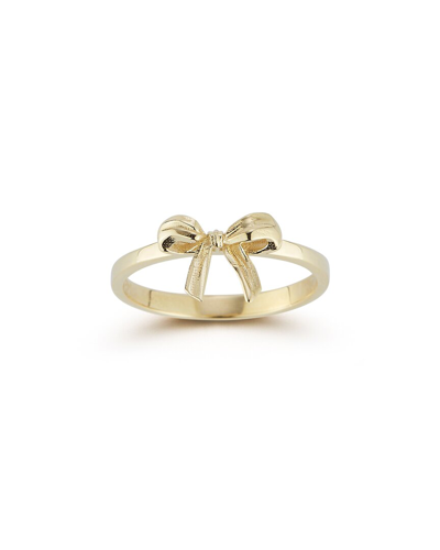 Ember Fine Jewelry 14k Gold Bow Ring In White