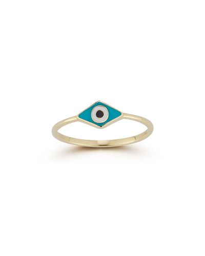 Ember Fine Jewelry 14k Gold Evil Eye Ring In Multi