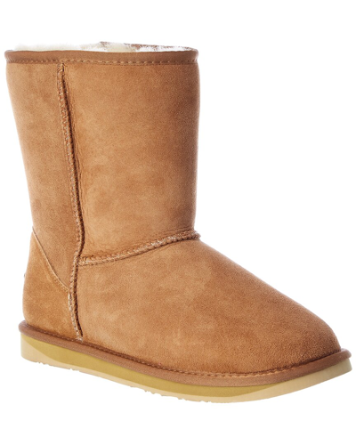 Australia Luxe Collective Cosy Short Suede Boot In Brown