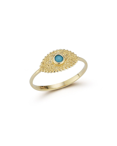 Ember Fine Jewelry 14k Gold & Turquoise Evil Eye Ring