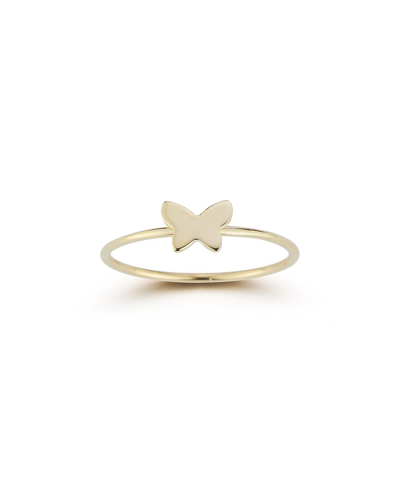 Ember Fine Jewelry 14k Gold Butterfly Ring In White