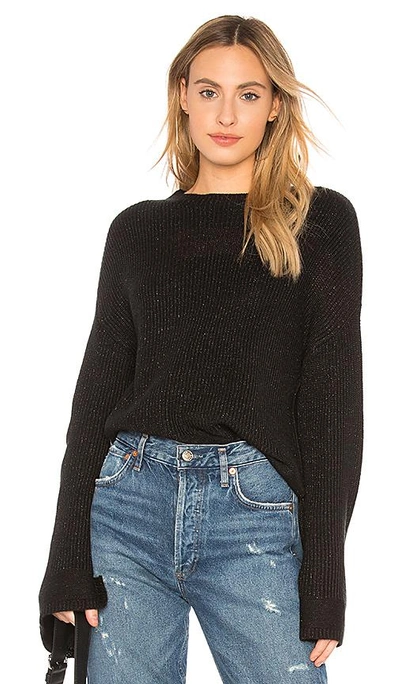 Central Park West Oversized Sweater In Black