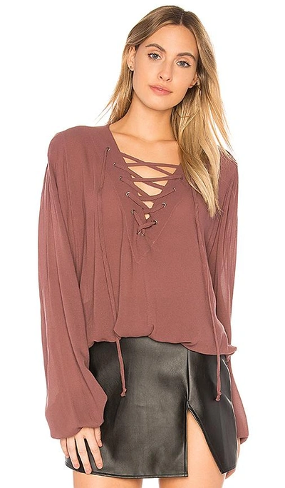 Michael Lauren Becken Top In Mauve