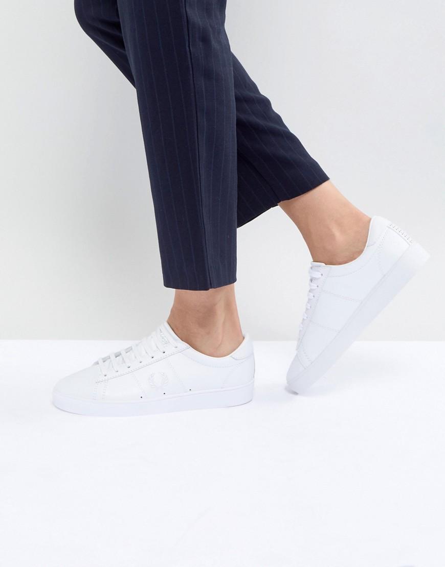 fred perry spencer leather white