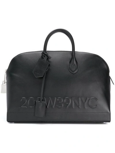 Calvin Klein 205w39nyc Logo Embossed Tote Bag - Black