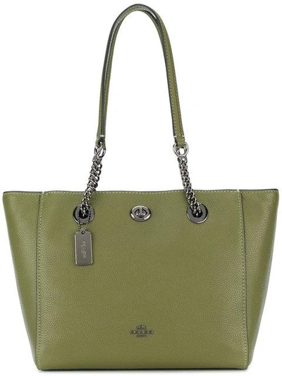 Coach Turnlock Chain Tote 27 Bag