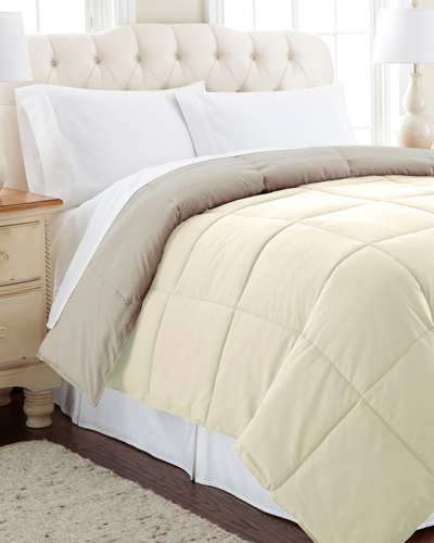Modern Threads Down Alternative Reversible Comforter Set In White