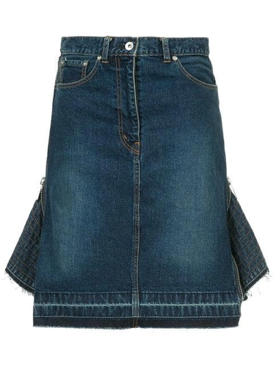 Sacai Blue Denim Skirt