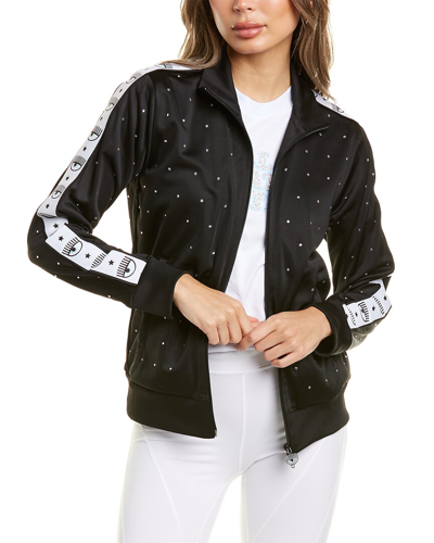 Chiara Ferragni 80s Crystal Jacket In Black