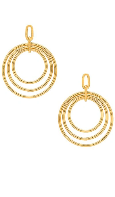 Amber Sceats Tay Earrings In Metallic Gold