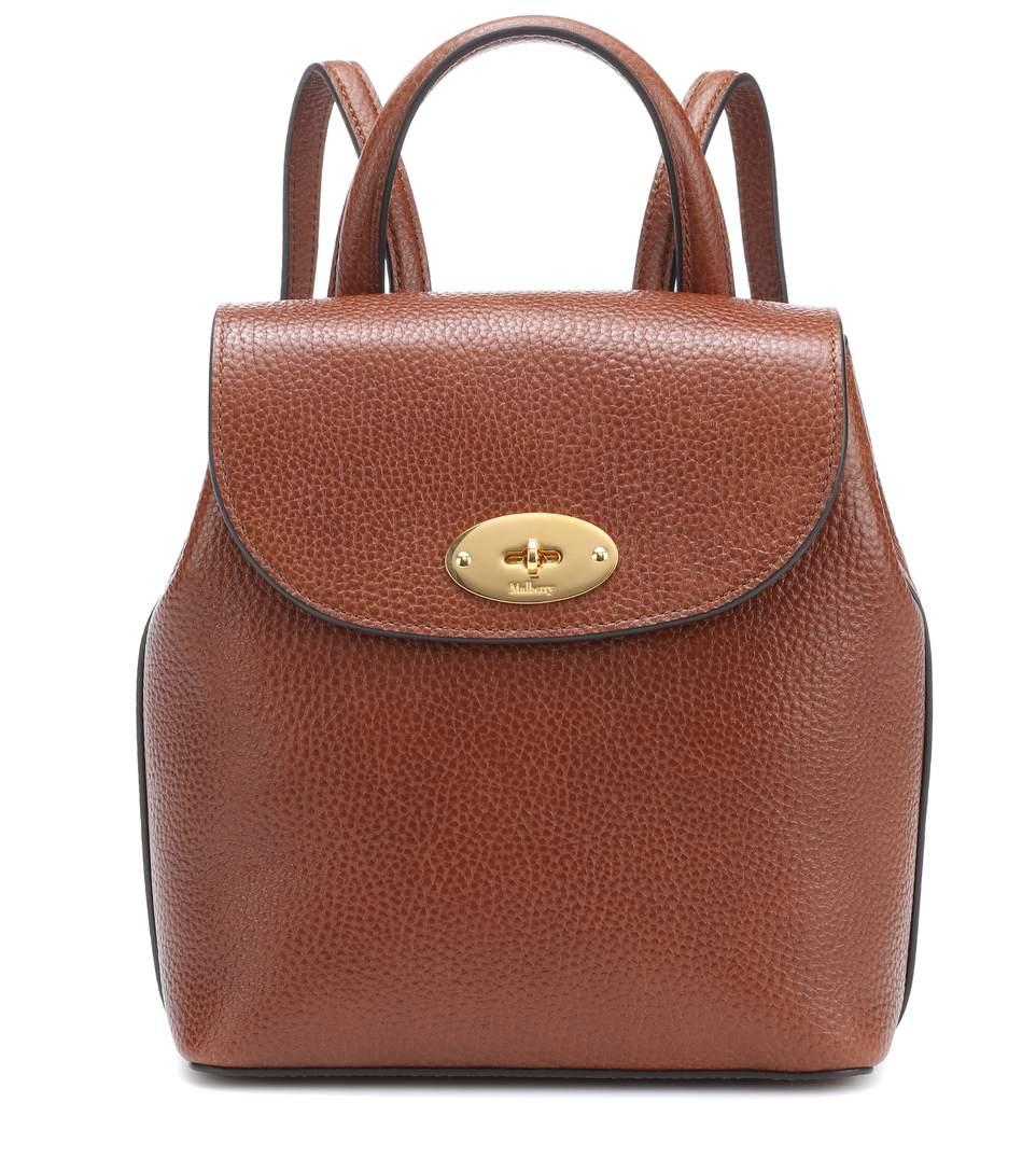 mulberry leather backpack