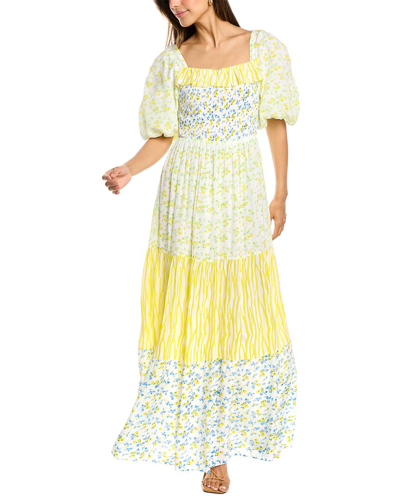 Ash & Eden Happy Maxi Dress In Yellow