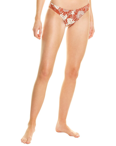 Madewell Devon Bikini Bottom In Orange