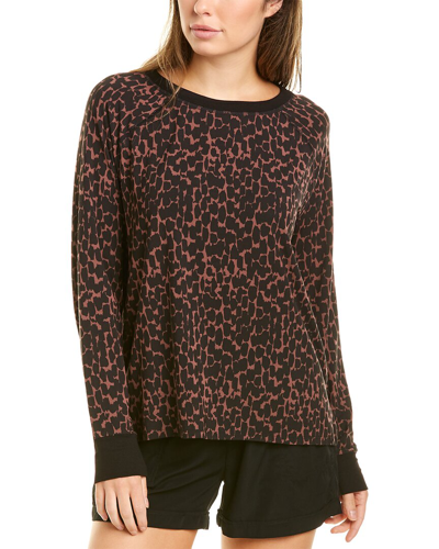 Donna Karan Sleepwear Donna Karan Crewneck Sleep Top In Black