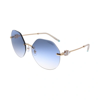 Tiffany & Co Tf 3077 616016 Mens Geometric Sunglasses In Gold