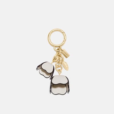 Coach Essential Tea Rose Bag Charm In White