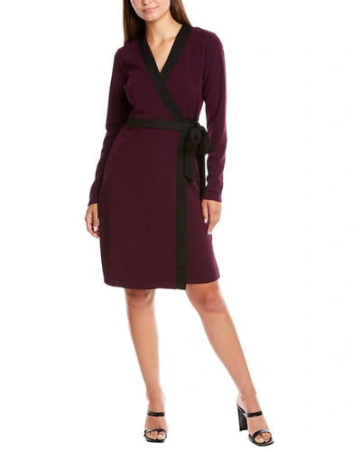 Leota Long Sleeve Kara Mini Dress In Purple