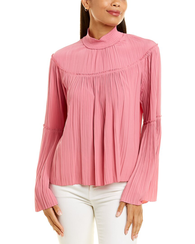 A.l.c Tessa Turtleneck Top In Pink