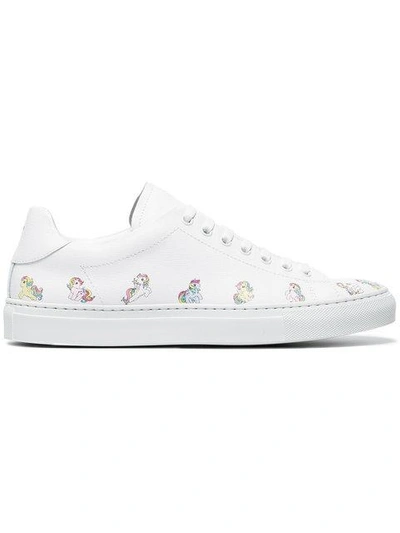 Jonathan Saunders Joshua Sanders My Little Pony Leather Sneakers In White