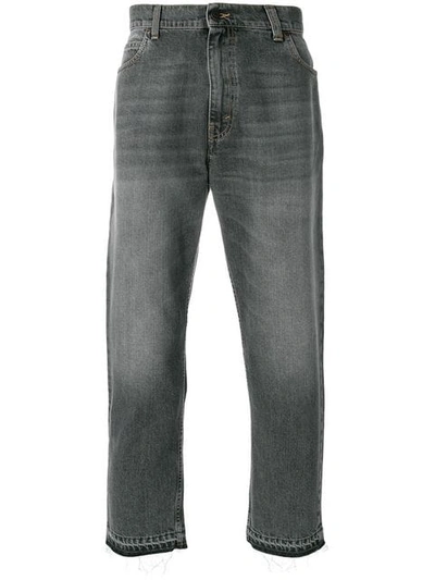 Stella Mccartney Straight-leg Cropped Jeans In Grey