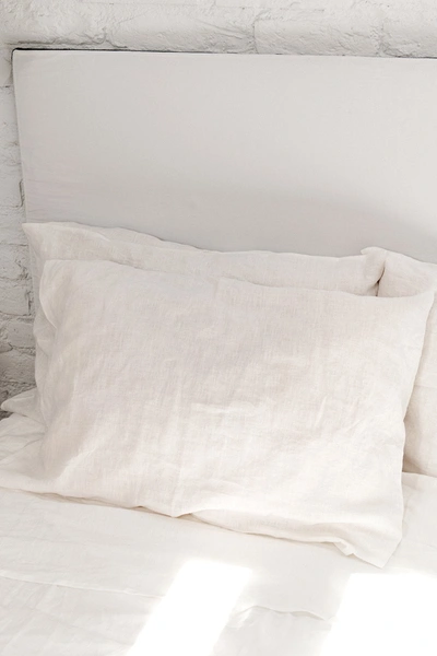 Amourlinen Linen Pillowcase In White
