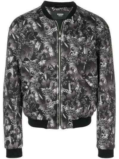 Versus Bomberjacke Mit Tropischem Print