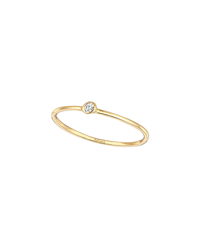 Ariana Rabbani Single Diamond Gold Ring In White