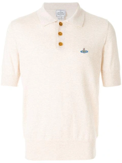 Vivienne Westwood Man Logo Embroidered Polo Shirt