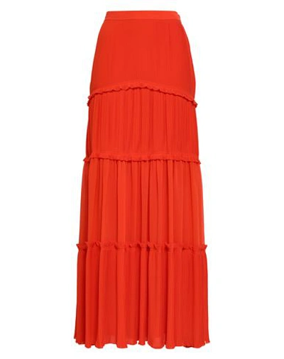Tory Burch Long Skirts In Coral